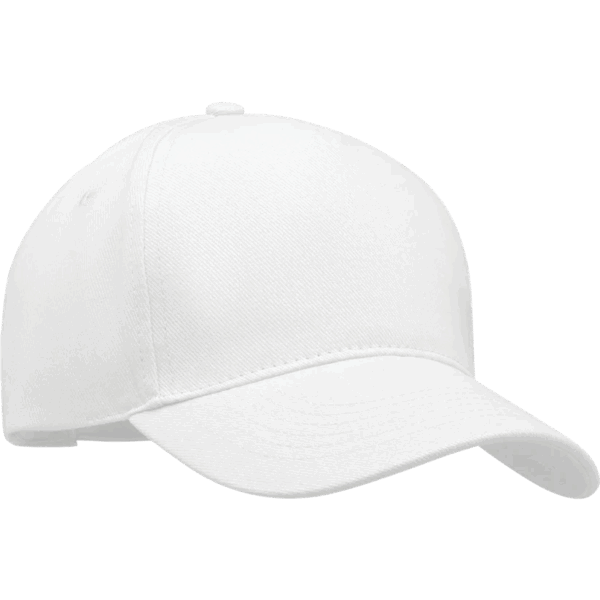 casquette personnalisée blanche coton vue profil