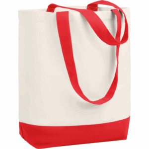 Sac de Plage Bicolore en Coton