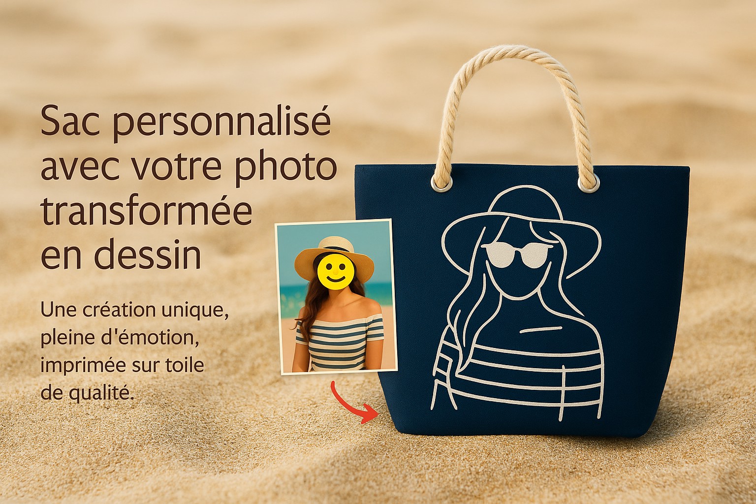 Sac de plage personnalisé