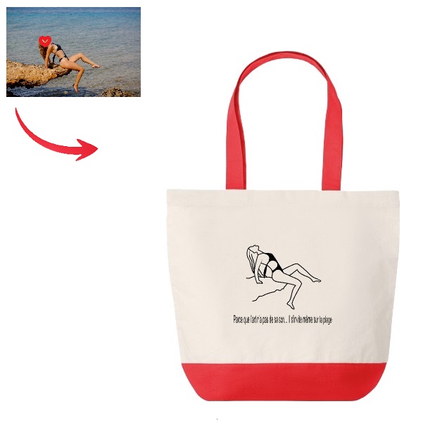 Sac de plage personnalisé